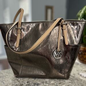 Michael Kors Shimmering Brown Tote